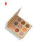 Caixa de cosméticos de luxo em relevo com mistura de cores paleta de sombras embalagem
