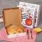 Caixa de embalagem de papelão ondulado CMYK 12 polegadas caixa de pizza reutilizável