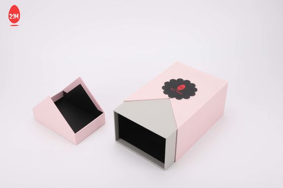 Prêmio de empacotamento magnético da caixa da extensão cor-de-rosa do cabelo da peruca do presente do papel do cartão luxuoso