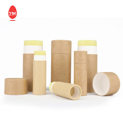 Tubo de papelão para desodorante CMYK biodegradável caixa de tubo de batom