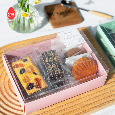 Embalagem de caixa de biscoitos macaron recicláveis ​​Caixa de bolo de chocolate