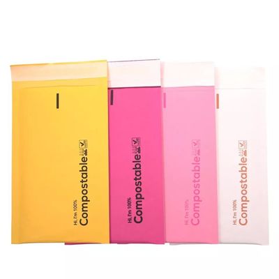 Caixas de correio kraft recicladas SGS Ecologicamente corretas Caixas de correio duplas de papel kraft rosa