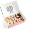 Embalagem reutilizável Mochi Box Logo CMYK Dobrável Padaria Mochi Donut Embalagem