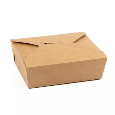 Caixa de papel descartável para viagem Matt Lamination Kraft Bubble Embalagens para alimentos