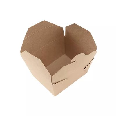 Caixa de papel descartável para viagem Matt Lamination Kraft Bubble Embalagens para alimentos