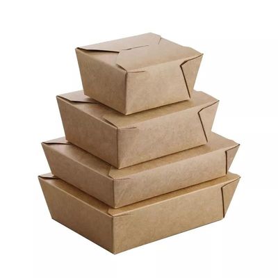 Recipientes para embalagens de alimentos descartáveis ​​de 12,7 cm com gravação em relevo Caixa para embalagens de alimentos rápidos