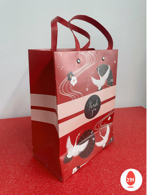 Costume de embalagem dos sacos do presente do papel de embalagem dos desenhos animados impresso com punhos