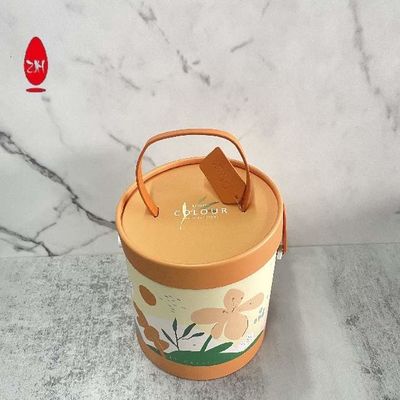 Empacotamento preto branco da garrafa da caixa do tubo do cilindro do cartão 350gsm