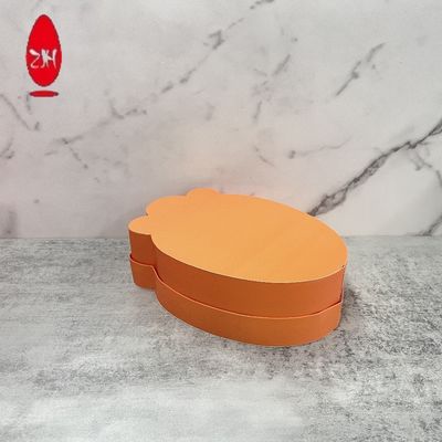 Ovo da páscoa criativo tampa e base de empacotamento dadas forma da caixa do presente de papel