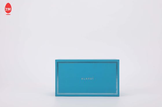 Fragrância azul do óleo essencial de Matt Perfume Packaging Box Gift da base da tampa com bandeja