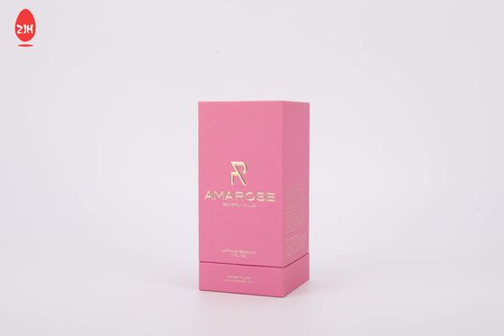 Logotipo feito sob encomenda de papel duro de empacotamento cosmético da caixa da garrafa de perfume do presente