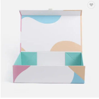 O tamanho personalizado Logo Printing Magnetic Foldable Boxes para o cetim veste o empacotamento