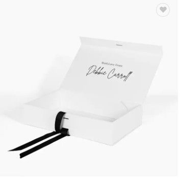 Caixas de empacotamento de dobramento feitas sob encomenda de Logo Recycle White Box Cardboard com fita