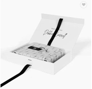 Caixas de empacotamento de dobramento feitas sob encomenda de Logo Recycle White Box Cardboard com fita