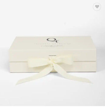 Caixas de empacotamento de dobramento feitas sob encomenda de Logo Recycle White Box Cardboard com fita