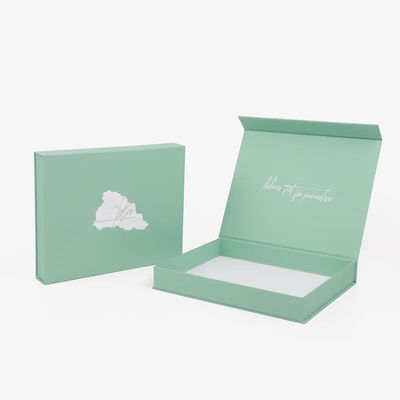 Os cosméticos verdes Honey Wedding Folding Gift Box do cartão imprimiram o logotipo feito sob encomenda
