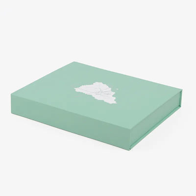 Os cosméticos verdes Honey Wedding Folding Gift Box do cartão imprimiram o logotipo feito sob encomenda