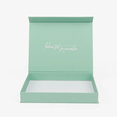 Os cosméticos verdes Honey Wedding Folding Gift Box do cartão imprimiram o logotipo feito sob encomenda