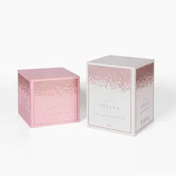 Cartão Matte Cosmetic Boxes Open Door branco Logo For Cosmetics feito sob encomenda