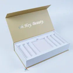 Caixa de presente magnética do cartão rígido de EVA Insert Cosmetic Packaging Boxes