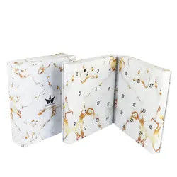 Fechamento personalizado caixa do ímã/botão/laço de Paper Gift Packaging do noivo da noiva