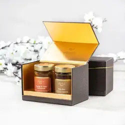 Do doce luxuoso da garrafa do molho picante da caixa de Honey Pomelo Tea Paper Cardboard do ofício caixa de empacotamento